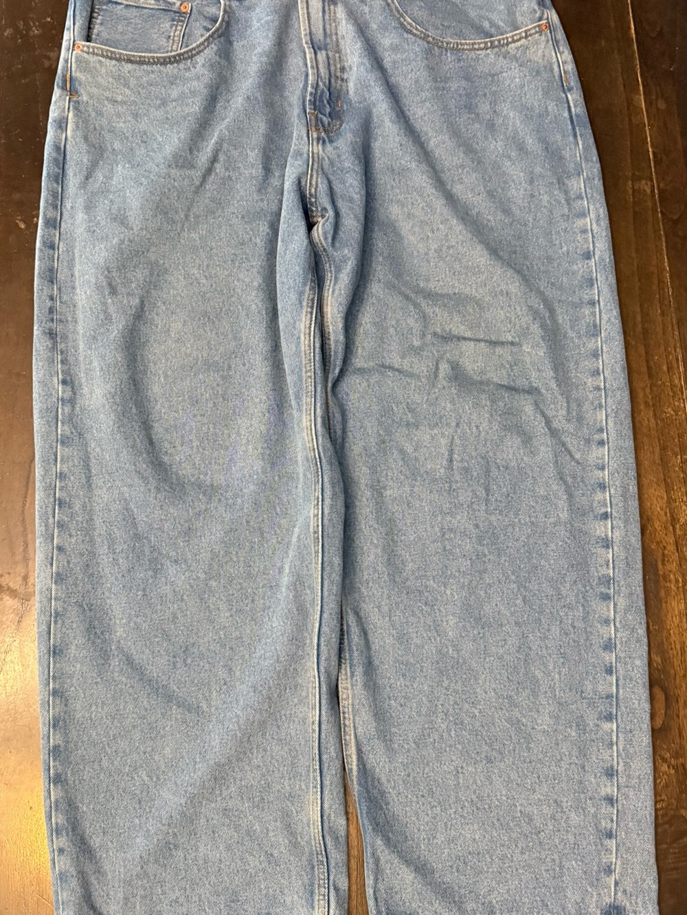 Vans Check 5 Men's Medium Wash Baggy Fit Relaxed Wide Leg Jeans Size 40x30